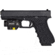 Nightstick Compact Tactical Weapon-Mounted LED Light w/Green Laser, 550 Lumens, Black, TCM-550XL-GL