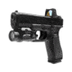 Nightstick Rechargeable Pistol Mounted Light, Fits Picatinny Rail, Anodized Finish, Black, 1,000 Lumens, 25,100 Candela, Rechargeable