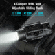 Olight PL-3S Valkyrie, 200/450/1,000 Lumens LED, Weapon Light, Black Anodized, PL3SBK