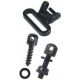 The Outdoor Connection Talon Swivels Set, Black, 1in, TAL-79410