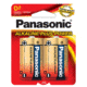 Panasonic Alkaline Size D Plus Power Batteries - Pack of 2 AM1PA2B