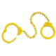 Peerless Handcuff 703 - Leg Iron - Yellow 4740Y