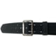 Perfect Fit 2.25in 4 Row Stitching Sam Browne Leather Belt w/ Chrome Buckle, Basket Weave, Black, 42, 8001-BW-CH-42