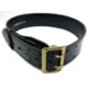 Perfect Fit 2.25in Leather Ranger Belt, Plain, Brass Buckle, Black, 28, 8002-BR-28