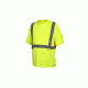 Lumen X T-Shirt, No Pockets, Hi-Vis Lime, Large