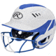 Rawlings Velo Senior 2-Tone Home Softball Helmet w/Mask, Blue 1007760
