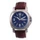 REACTOR Fermi Men's Watch, Burgundy Leather Strap, Matte Navy Dial, Medium 48303