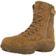 Reebok Mens Rapid Response RB Stealth 8in Boot w/Side Zipper, Coyote, 5.5, RB8850-COYOTE-5.5-MENS-M