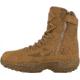 Reebok Mens Rapid Response RB Stealth 8in Boot w/Side Zipper, Coyote, 5.5, RB8850-COYOTE-5.5-MENS-M