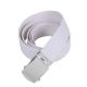 Rothco 44 Inch Military Web Belts, Chrome, White, 4177-Chrome-White