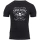 Rothco Athletic Fit Freedom T-Shirt, Men's, Black, Large, 1187-872