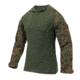 Rothco 1/4 Zip Tactical Airsoft Combat Shirt - Men's, Woodland Digital Camo, Small, 10224-WoodlandDigitalCamo-S