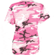 Rothco Long Length Camo T-Shirt - Womens, Pink Camo, Extra Small, 56789-PinkCamo-XS