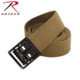 Rothco Military Web Belts w/ Open Face Buckle, Coyote Brown, 54, 4292-Black-CoyoteBrown-54Inches