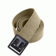 Rothco Military Web Belts w/ Open Face Buckle, Black, Khaki, 44, 4290-Black-Khaki-44Inches