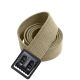 Rothco Military Web Belts w/ Open Face Buckle, Khaki, 44, 4290-Black-Khaki-44Inches