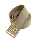 Rothco Military Web Belts w/ Open Face Buckle, Gold, Khaki, 54, 4299-Gold-Khaki-54Inches
