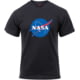 Rothco NASA Meatball Logo T-Shirt, Men's, Black, Large, 1958-588