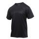 Rothco Quick Dry Moisture Wicking T-shirt, Black, L, 2735-Black-L