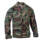 Rothco Rip-Stop B.D.U. Shirt, Woodland Camo, XS, 5944-WoodlandCamo-XS