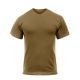 Rothco Solid Color 100% Cotton T-Shirt, Brown, L, 7848-Brown-L