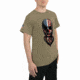 Rothco US Flag Bearded Skull T-Shirt, Coyote Brown, Small, 10822-CoyoteBrown-S