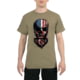 Rothco US Flag Bearded Skull T-Shirt - Mens, Coyote Brown, Medium, 10822-CoyoteBrown-M