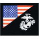 Rothco US Flag / USMC Eagle, Globe, &amp; Anchor T Shirt, Black, Extra Large, 54285-Black-XL