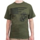Rothco US Flag / USMC Eagle / Globe &amp; Anchor T Shirt - Mens, Olive Drab, Medium, 54290-OliveDrab-M