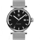 Smith &amp; Bradley Watches Skyline Automatic Watch, Silver Case/Black Dial, 42mm, SKY101