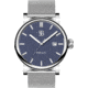 Smith &amp; Bradley Watches Skyline Automatic Watch, Silver Case/Blue Dial, 42mm, SKY103