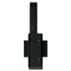Safariland 135 Baton Holder, F44, Basket Weave Black, Rh, 2.25in. Belt 135-F26-41-2