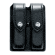 Safariland 77 Double Mag Pouch, Glock 20 10mm 4.6in., Glock 21 .45 Cal., STX Plain Black W/ Brass Snap Closure 77-383-41B