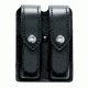 Safariland 77 Double Mag Pouch, Double Stacked 9mm Mags Gl17, 22, STX Baset Weave Black W/ Hidden Snap 77-083-48HS