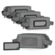 Savior Equipment Mini Loose Sac Soft Ammo Carrier, 4 Pack, Grey, 6.75in x 3.25in x 3in, SP-MINIAMST-4P-GS