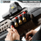 Savior Equipment Shotgun Shell Cards - 2 Rounds, Black, 2.25in x 3in, Black, 2.25in x 3in, MP-TNS-12G-TWO-2P-BK