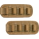 Savior Equipment Shotgun Shell Holder, 4 Slots, 2 Pack, Dark FDE, MP-TNS-12G-QUAD-2P-TN