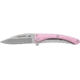 Schrade Pocket Protector Folding Frame Lock Knife, 2.6in, Stainless, Pink, SCH222P