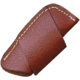 Sheath Horizonal Carry Leather Sheath with Brown Leather Construction, Brown Leather Construction, Fits Most Medium Size Folding Knife, SH1174