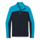 Smartwool Merino Sport 250 Long Sleeve 1/4 Zip - Mens, Sea Blue/Deep Navy, Small, SW019024E82-S