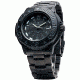 Smith and Wesson Diver Watch w/ Metal and Rubber Strap, Black/Black SWW-900-BLK