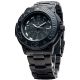 Smith and Wesson Diver Watch w/ Metal and Rubber Strap, Black/Black SWW-900-BLK