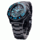 Smith and Wesson Diver Watch w/ Metal and Rubber Strap, Black/Blue SWW-900-BLU