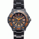 Smith and Wesson Diver Watch w/ Metal and Rubber Strap, Black/Orange SWW-900-OR