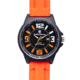 Smith and Wesson Water Resistant EGO Watch w/ Silicon Strap, 50mm, Orange/Black SWW-LW6083