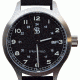Smith&amp;Bradley Ltd. Springfield Field Watch w/ Stainless Silver/ Black Dial, Black Strap, 44MM, NSN n SPRINGIELD STAINLESS BLK