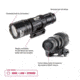 Smith &amp; Wesson Delta Force RM-10 LED Weapon Flashlight, 500 Lumens, Picatinny, 1 x CR123, Black, 110043, EDEMO1