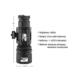 Smith &amp; Wesson Delta Force RM-10 LED Weapon Flashlight, 500 Lumens, Picatinny, 1 x CR123, Black, 110043, EDEMO1