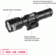 Smith &amp; Wesson Delta Force RM-20 LED Weapon Flashlight, 900 Lumens, Picatinny, 2 x CR123, Black, 110044, EDEMO1