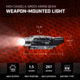 Streamlight TLR RM 2 Compact Rail Mounted LED Tactical Weapon Light w/Green Laser, CR123A, White, 1000 Lumens, Black, 69454